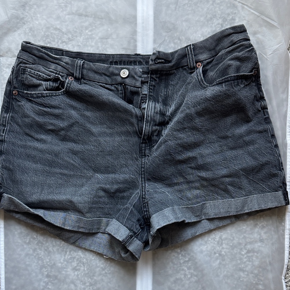 American Eagle Charcoal Denim Jean Shorts